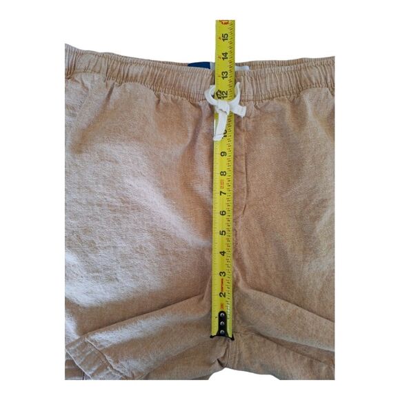 Linen Blend 7" Jogger Shorts Pull On Drawstring NWOT Old Navy Mens XL Tan - Picture 7 of 13